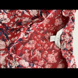 Lucky Brand flutter cap sleeve top! Beautiful print for summer! Fab addition!